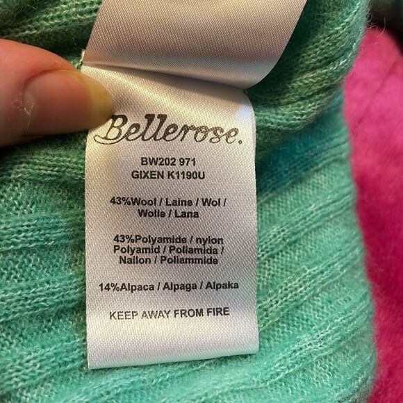 Bellerose Ribbed Pullover Sweater Green 8 - Picture 10 of 11